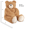 Oso de peluche gigante Oso de peluche grande, 4 pies, 48 pu