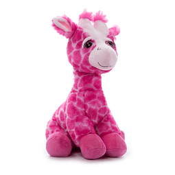 Peluche de jirafa rosa, animales del zoológico Lash'z, jugue