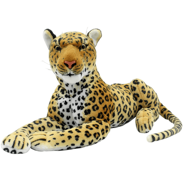 Animales de peluche tumbados juguetes de leopardo guepardo d