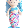 Muñeca de sirena para niñas, peluche de princesa sirena, ani