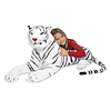 Tigre blanco siberiano gigante Animal de peluche realista (