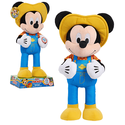 Disney Junior Farmer Mickey Mouse cuenta con peluche, luces,