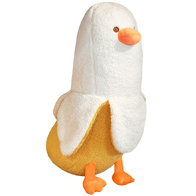 Juguete de peluche de pato plátano lindo peluche abrazando a