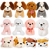 Paquete de 12 animales de peluche para perros, animales de p