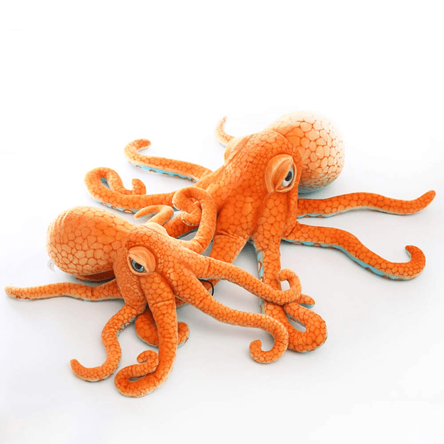 Peluche de pulpo realista, animales marinos de peluche gigan