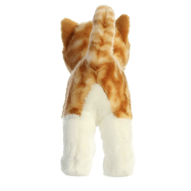 Animal de peluche realista de gato atigrado naranja Miyoni