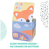 Baby Fox in a Box, juguete de actividad de peluche animado p