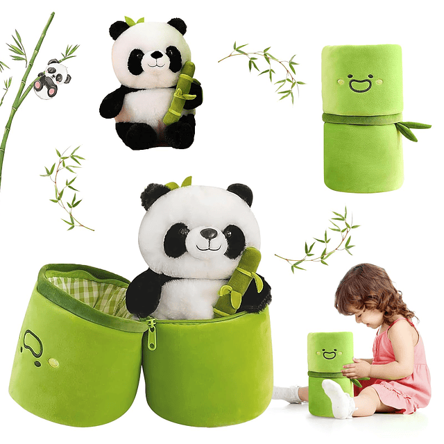 Panda Animales de peluche Panda Juguete de peluche de bambú