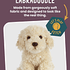 Animal de peluche Labradoodle | Animal perro esponjoso | Reg