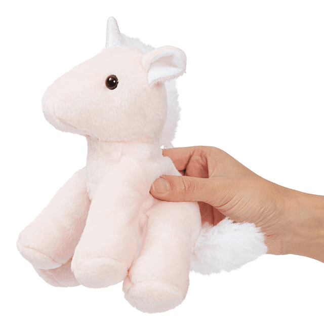 Paquete de 4 pequeños unicornios de peluche para niñas, jugu