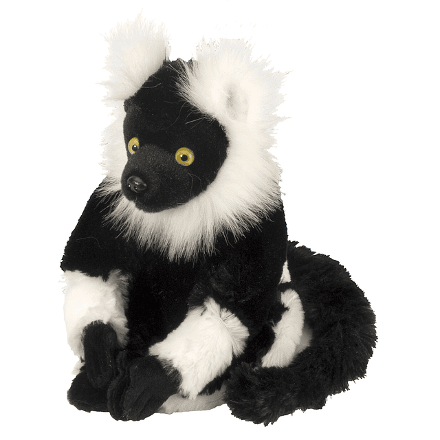 Wild Republic Lemur blanco y negro, Cuddlekins Mini, animal