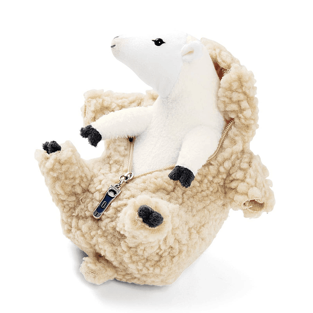 Animal de peluche de oveja afeitada, juguete de peluche de o