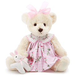 Oitscute Oso de peluche pequeño para bebé con tela, lindo an