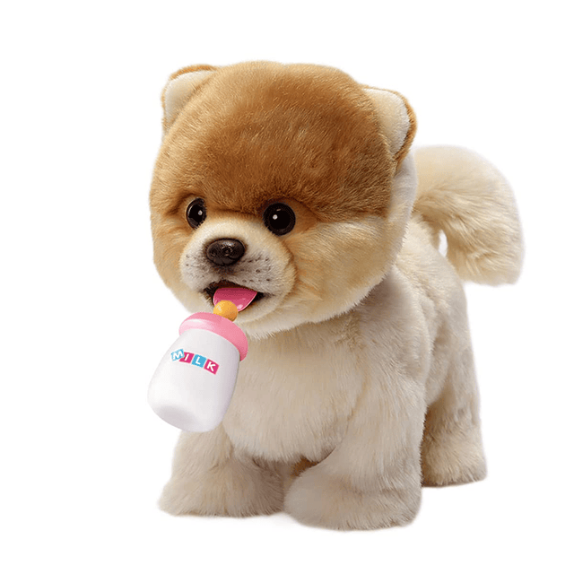 Juguete electrónico para perros de peluche de Pomerania, rob