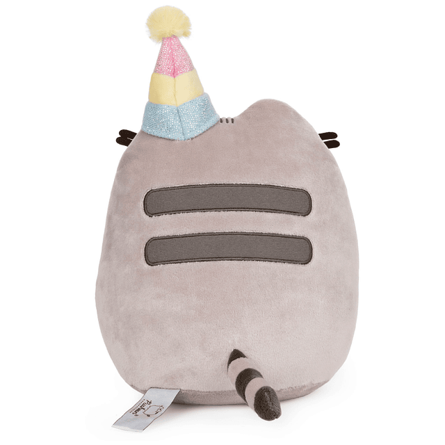 Pastel de cumpleaños Pusheen, gato de peluche, 9,5 pulgadas