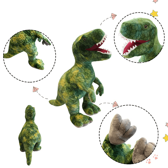 Juguete gigante de peluche de dinosaurio TRex – Animal tiran