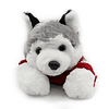 Juguete de peluche suave, Husky siberiano tumbado, cachorro