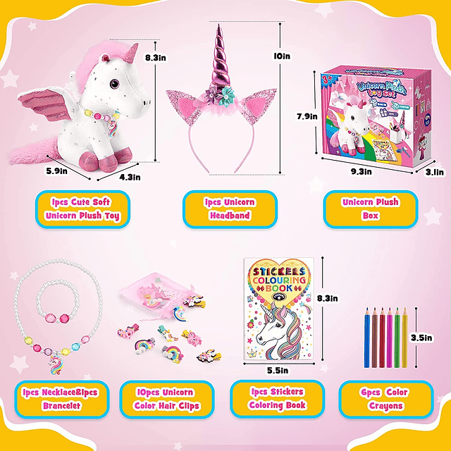 Juguetes de unicornio, regalos para niñas de 4 a 6 años, 3,