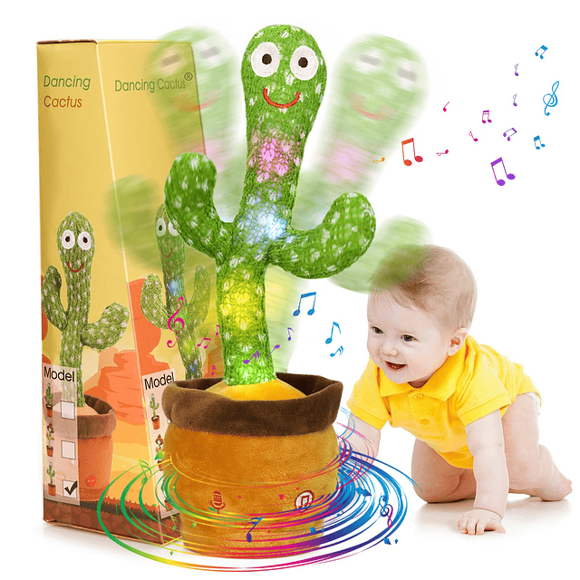 Cactus bailando para bebés, niños y niñas, juguetes para el