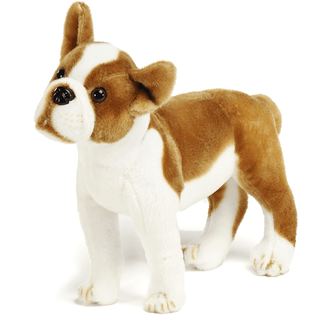 Bobby The Boston Terrier Boxer Peluche de perro grande de 1