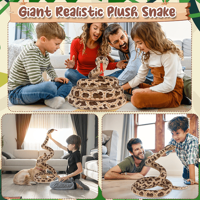 Boa Constrictor Gigante Animal De Peluche Grande Serpiente P