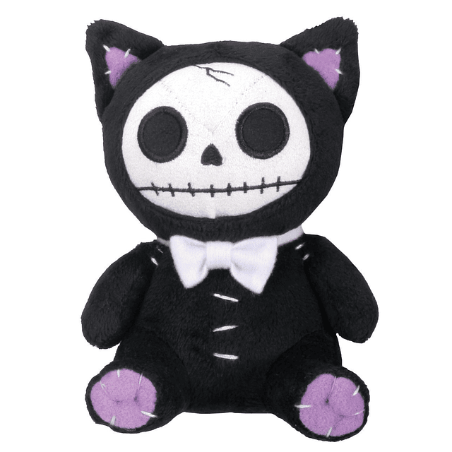 Furrybones Gato Negro Mao Mao Con Pajarita Blanca Pequeño Mu