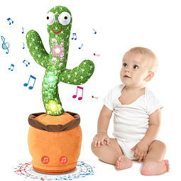 Juguete de cactus que habla bailando para bebés pequeños, re