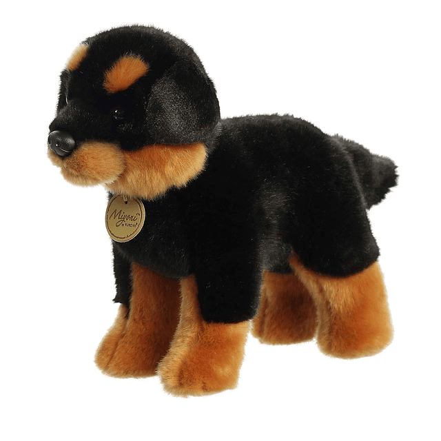 Animal de peluche realista Miyoni Rottweiler Detalle realis