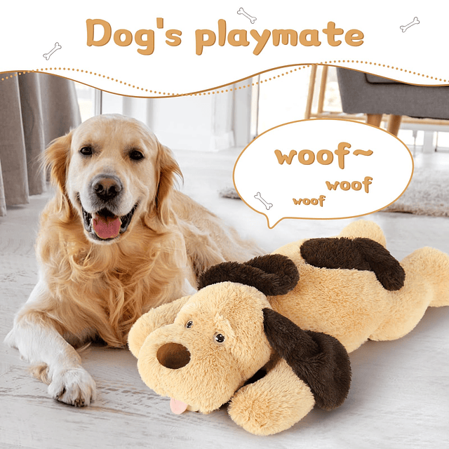 Almohada de peluche suave para perro cachorro, juguete de pe