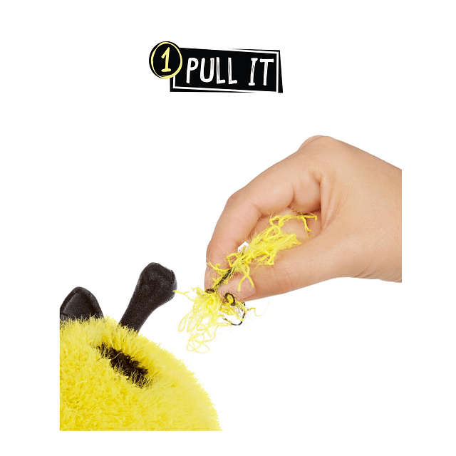 Peluche de abeja con características coleccionables pequeñas