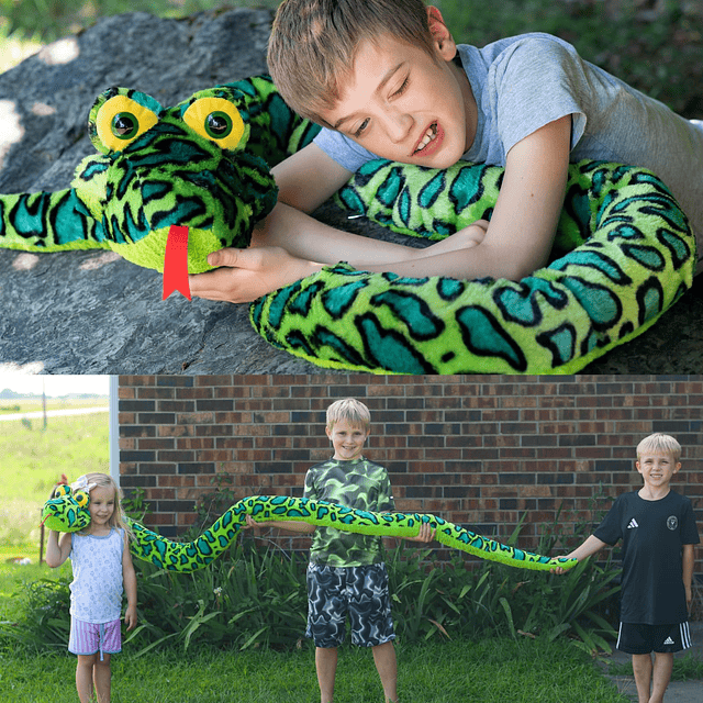 Peluche de serpiente gigante de 98 pulgadas para Halloween,