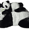 Conjunto de peluche de panda madre y bebé | Animal de peluch