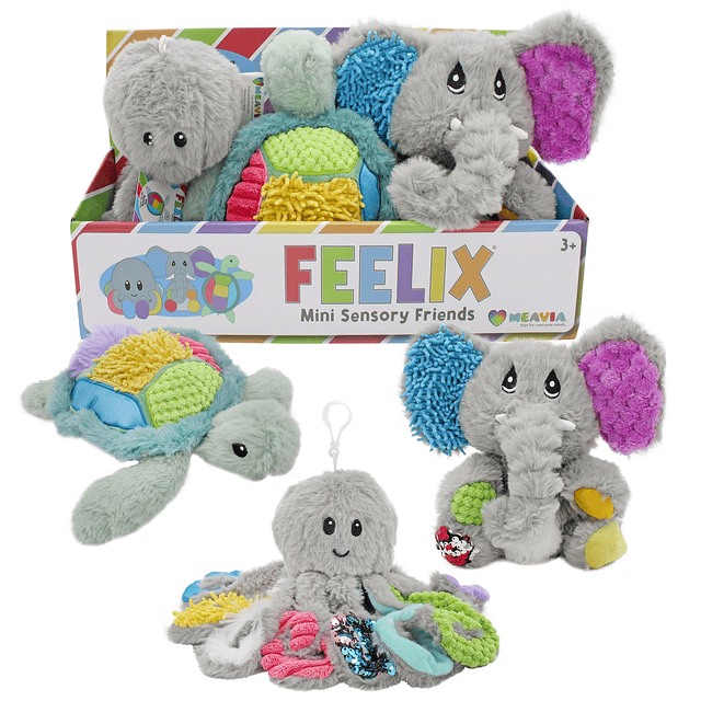 Set de regalo de peluche sensorial (juego de 3); Peluches Mi