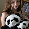 Conjunto de peluche de panda madre y bebé | Animal de peluch