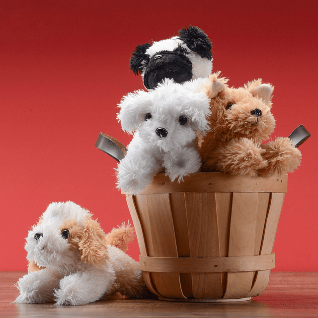 Cachorros de peluche Juego de 4 lindos animales de peluche