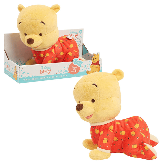 Musical Crawling Pals, Winnie The Pooh, peluche interactivo