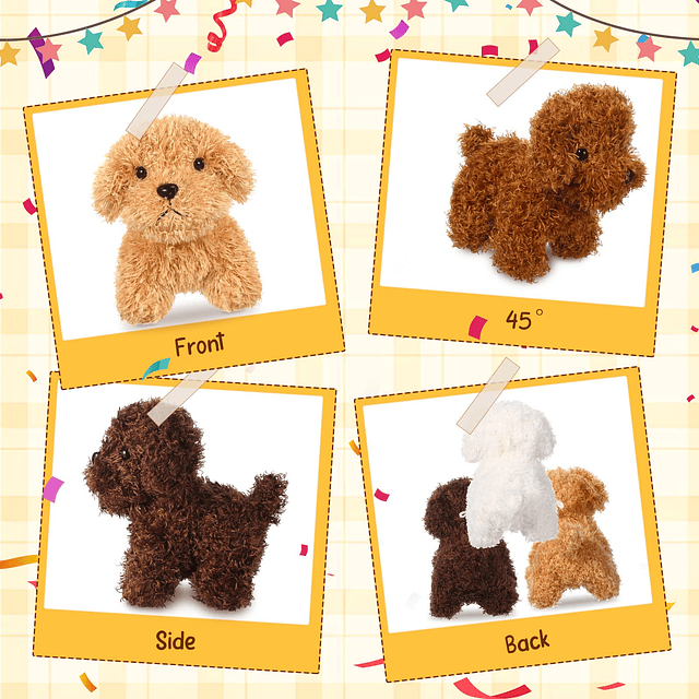 30 piezas de cachorros de peluche, animales de peluche a gra