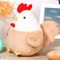 Peluche de pollo de 8,6 pulgadas, lindo gallo, peluche, poll