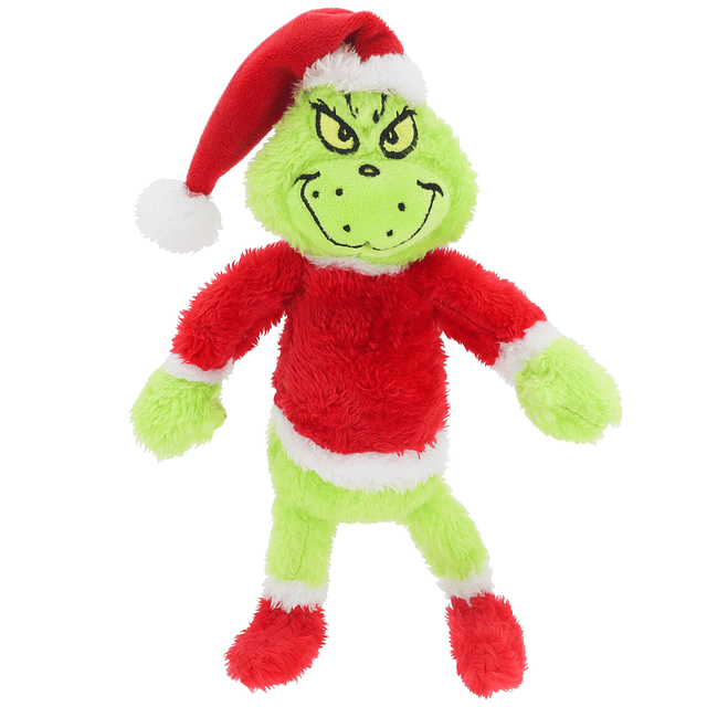 Juguetes de peluche de monstruo verde navideño, peluche de p