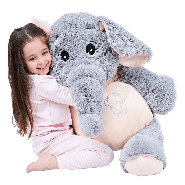 Elefante gigante de peluche, juguetes de peluche, regalos su