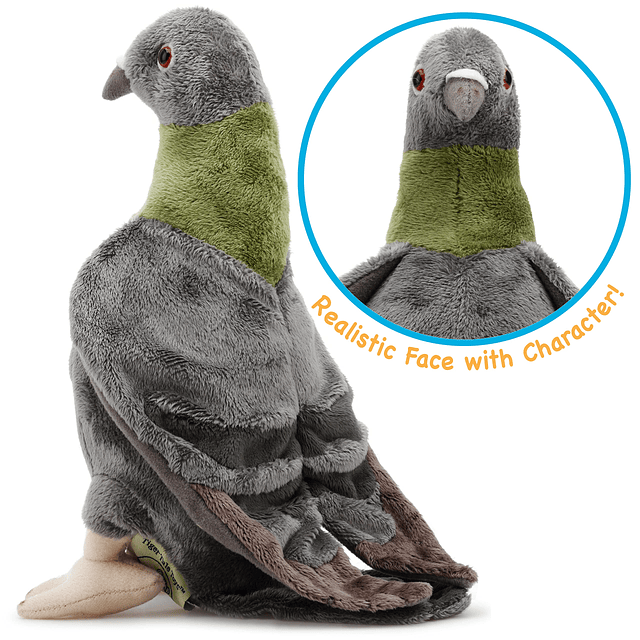 Pepper The Pigeon Pájaro de peluche de 7,5 pulgadas por Ti