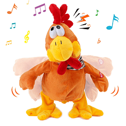 Peluche musical de pollo graznido de 13 pulgadas, peluches