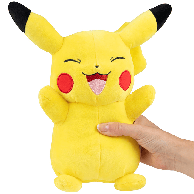 Pokémon Peluche Happy Pikachu grande de 12 pulgadas Licenci