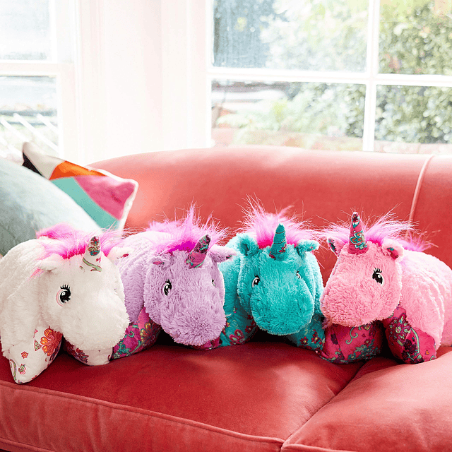 Unicornio rosado colorido Peluche de peluche de 18 pulgadas