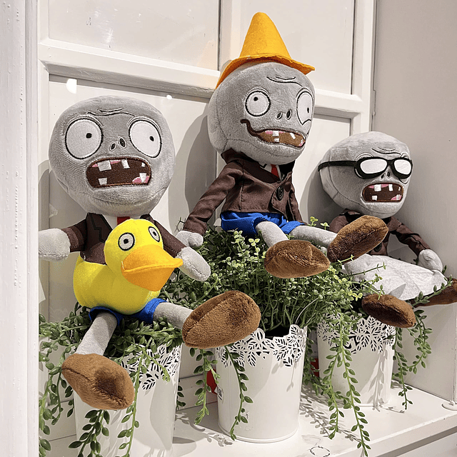 Plants vs Zombies Peluches Ducky Tube Zombie Figura Suave Mu