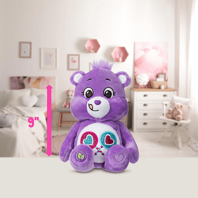 Care Bears Peluche de frijol de 9 pulgadas (vientre brillant