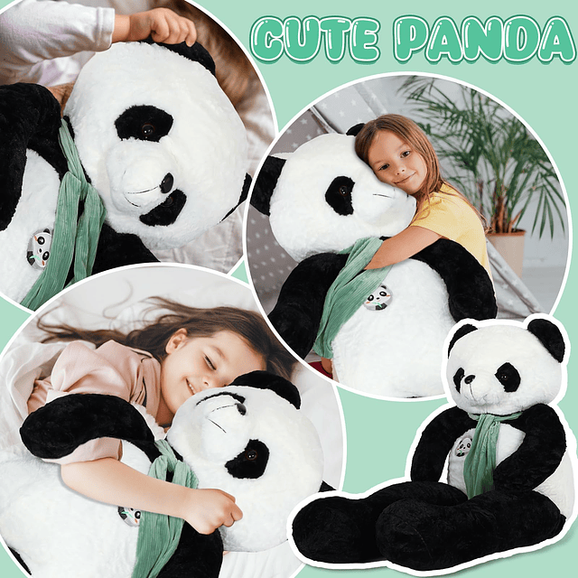 Oso Panda de Peluche Gigante de 63 Pulgadas de Alto, Animal