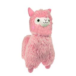 Peluche de alpaca, llama, cordero, color rosa suave y tierno