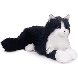 Animales de peluche hechos a mano, gato realista, juguete de