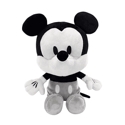 Disney Baby Mickey Mouse Peluche de peluche, color blanco y